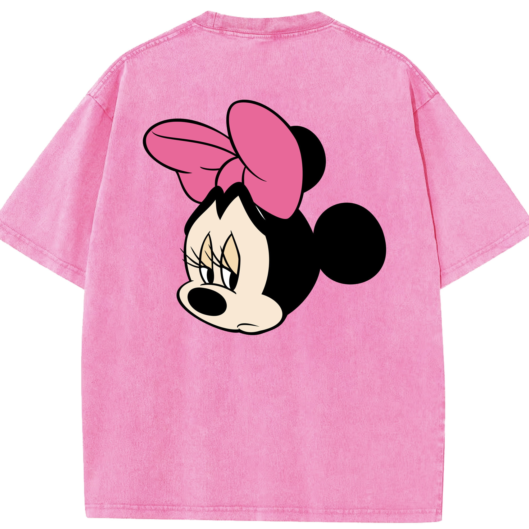 （画像用） ミッキーマウス Mickey Mouse 綿100% ヴィンテージ風 半袖Tシャツ（背面プリント）